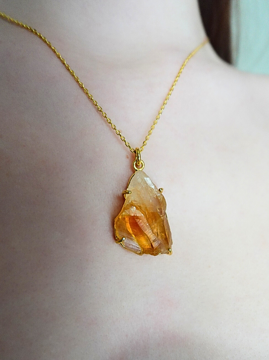 Citrine Fire Element Necklace