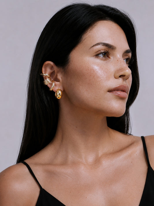 Babylon Mini Gold Küpe