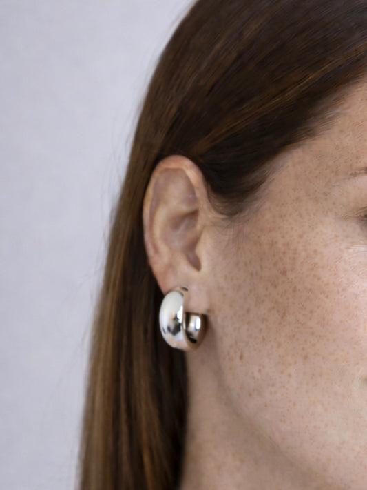 Babylon Mini Silver Küpe